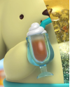 HELLO KITTY - Pompompurin - Figure Sea Breeze Series 15cm - vue de profil
