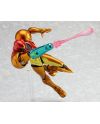 Figurine Metroid Other M Samus Aran presentee sur socle