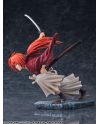 Kenshin Himura statuette 1/6 - détail du visage et de la coiffure