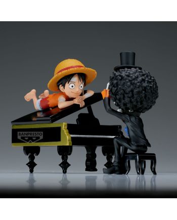 ONE PIECE - Luffy & Brook - Figurine WCF Log Stories 8cm - vue du packaging