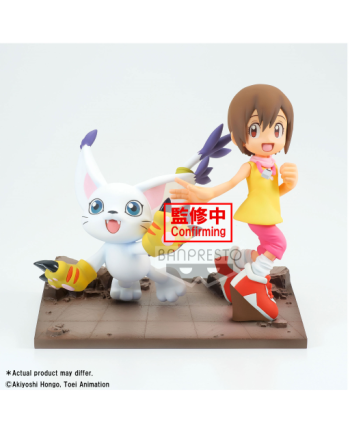DIGIMON - Hikari & Tailmon - Figurine DXF-Adventure Archives 12cm - vue principale