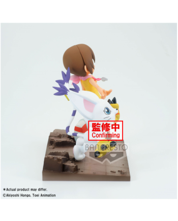 DIGIMON - Hikari & Tailmon - Figurine DXF-Adventure Archives 12cm - vue de face