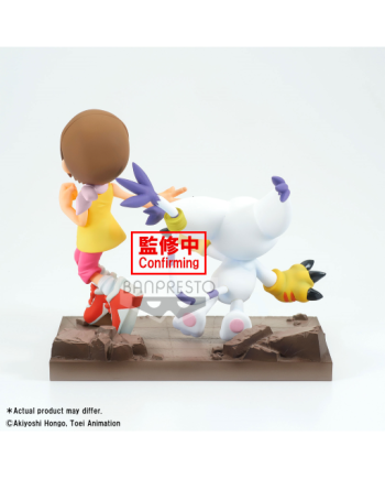 DIGIMON - Hikari & Tailmon - Figurine DXF-Adventure Archives 12cm - vue de profil