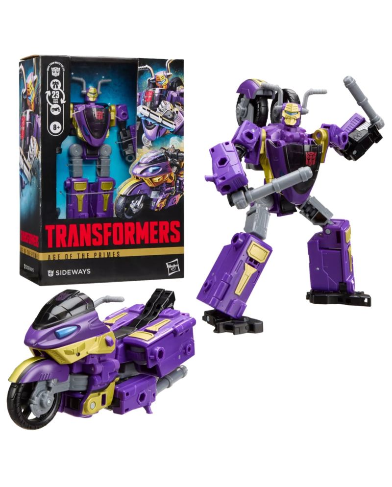 Figurine Transformers Sideways Age of the Primes 14,5 cm de face