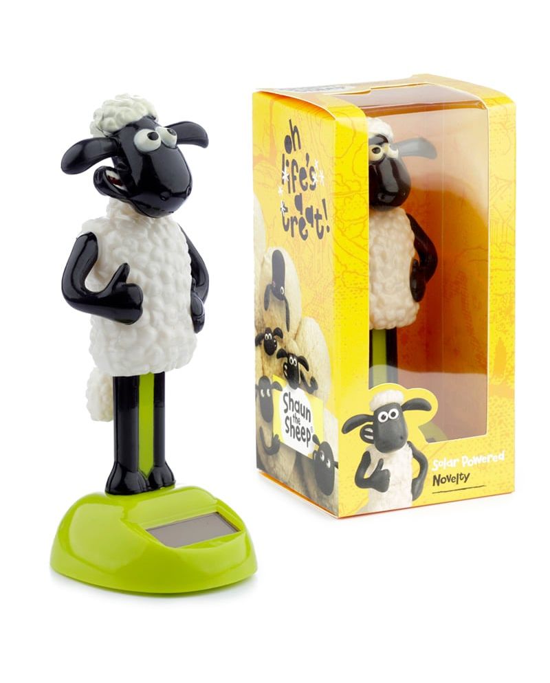 Figurine solaire Shaun le Mouton 13 cm vue de face