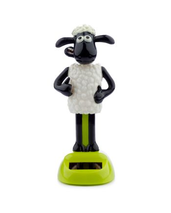 Figurine solaire Shaun le Mouton 13 cm vue de profil
