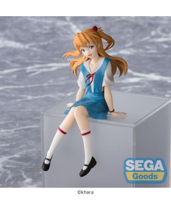 Figurine Asuka Evangelion New Theatrical Edition - Statue PM Perching 14cm vue de profil