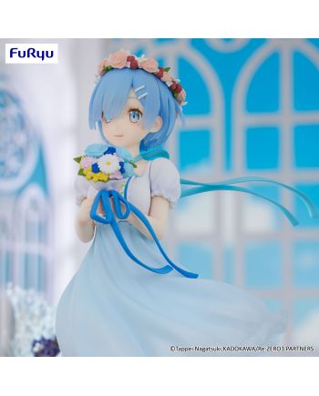 RE ZERO - Statuette Rem Bridesmaid Trio-Try-It 21cm - détail du visage
