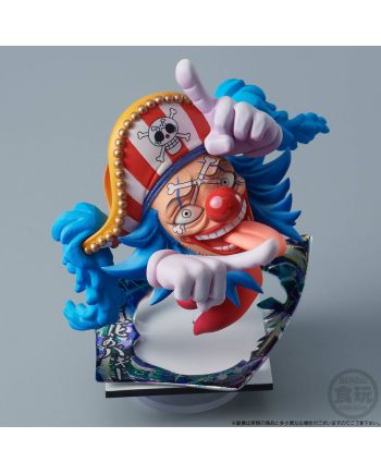 Figurine Buggy One Piece Niformation Tsukuru 10cm - vue de profil