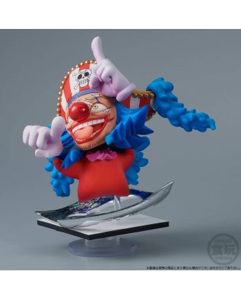 Figurine Buggy One Piece Niformation Tsukuru 10cm - détail du visage