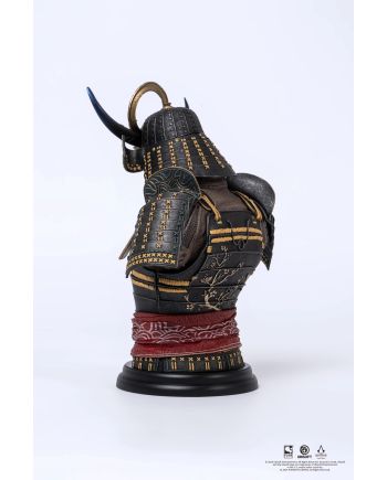 Buste collector Yasuke 21 cm, vue de profil, licence Assassin's Creed