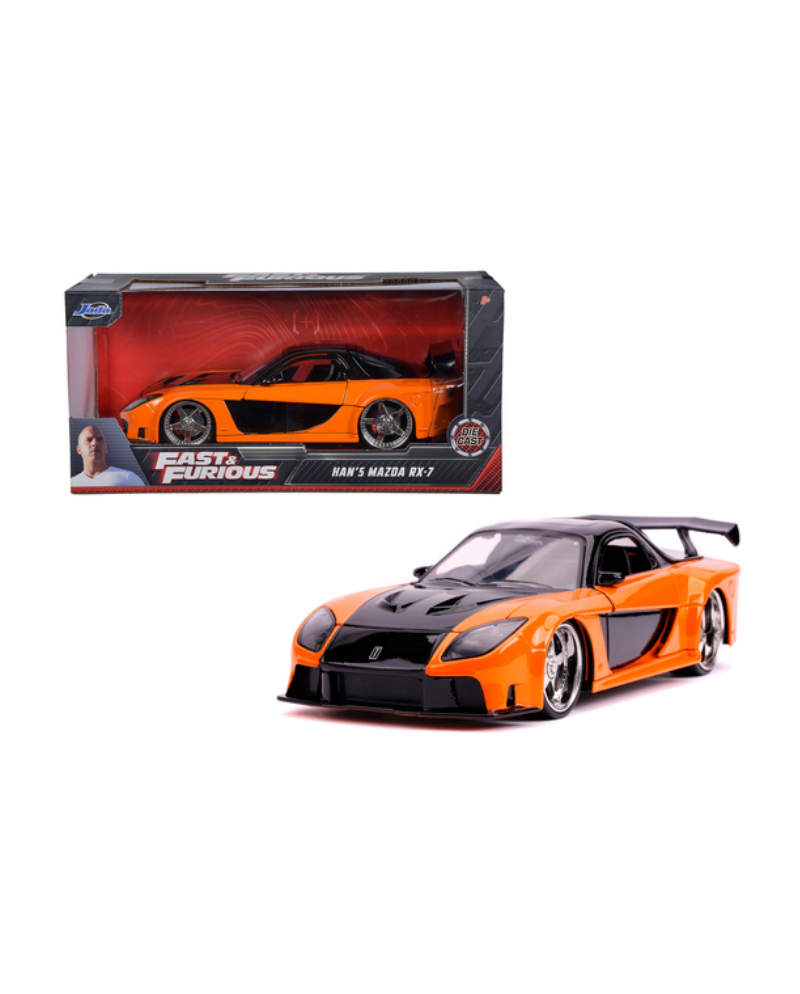 Réplique miniature 1:24 de la Mazda RX-7 de Han - Fast & Furious - Jada Toys