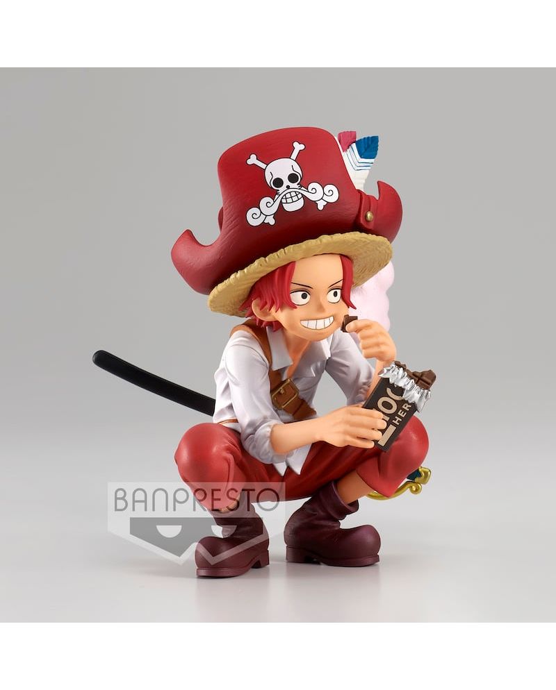 Figurine Shanks The Grandline Children 9 cm - One Piece - Banpresto - vue de face