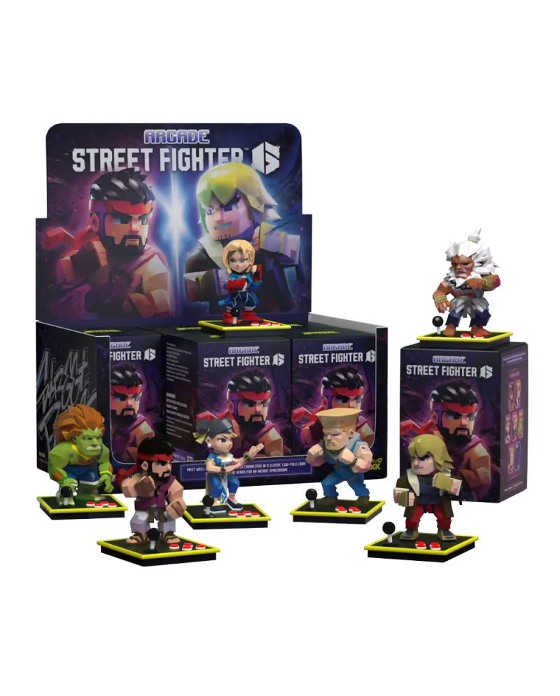 Display Arcade Street Fighter Series 6 figurines Mighty Jaxx