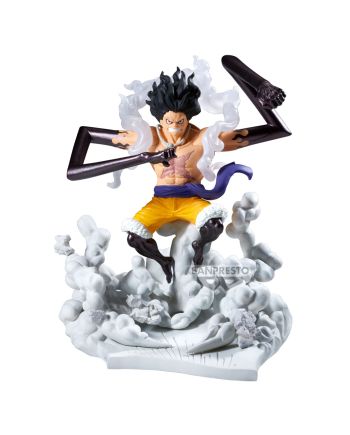 Figurine One Piece Monkey D. Luffy Gear 4 Senkozekkei 15cm - vue de face