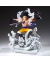 Figurine One Piece Monkey D. Luffy Gear 4 Senkozekkei 15cm - vue de profil