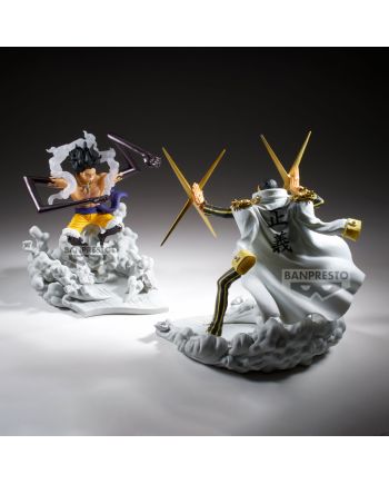 Figurine One Piece Monkey D. Luffy Gear 4 Senkozekkei 15cm - détail du visage