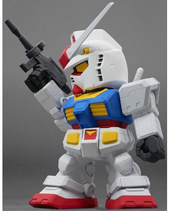 Figurine Gundam RX-78-2 Jumbo Sofbi 22 cm vue de profil
