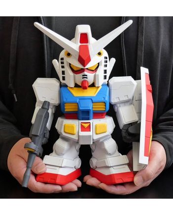 Figurine Gundam RX-78-2 Jumbo Sofbi 22 cm vue de dos