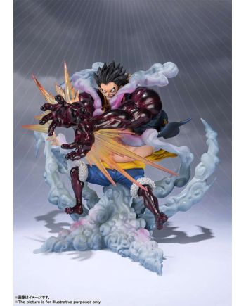 Statuette Luffy Gear 4 Leo Bazooka FiguartsZERO One Piece de face