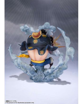 Packaging de la figurine Luffy Gear 4 Leo Bazooka Bandai