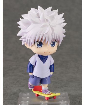 Figurine Nendoroid Killua Zoldyck Hunter Exam - Hunter x Hunter Goodsmile - détail du visage
