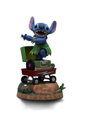 Statuette Hula Stitch Art Scale 1/10 Deluxe Iron Studios de face