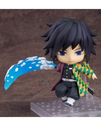 Détail du visage de la figurine Giyu Tomioka Nendoroid