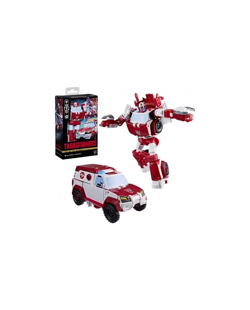 Figurine Autobot Ratchet Transformers DLX Class 14.5cm - vue face