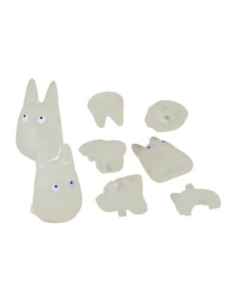 Figurine Totoro Blanc Kumukumu 4,5 cm - Mon Voisin Totoro - vue principale