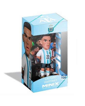 Figurine Minix Lautaro Martinez Argentine Coupe du Monde vue de profil