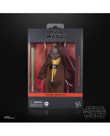 Figurine Jedi Master Kelnacca Black Series 15cm Hasbro Star Wars The Acolyte - vue face