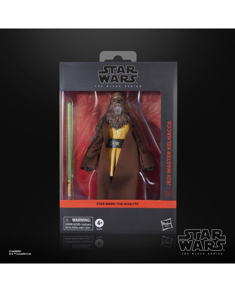 Figurine Jedi Master Kelnacca Black Series 15cm Hasbro Star Wars The Acolyte - vue face