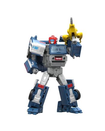 Figurine Transformers x Stranger Things Freakwency and 8-Track vue de profil
