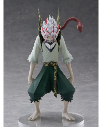 Détail du visage et de la pose d'Okarun figurine Goodsmile