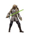 Figurine Kit Fisto Black Series vue de profil détails du costume Jedi