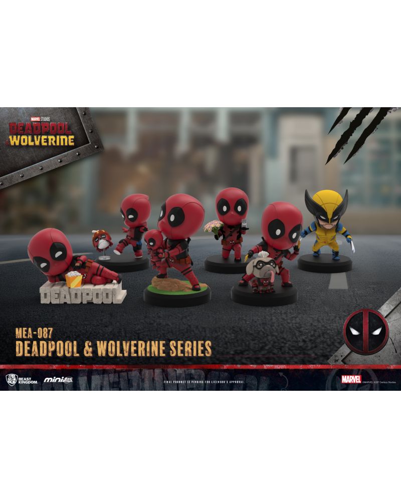 Set de 6 figurines Mini Egg Attack Deadpool & Wolverine par Beast Kingdom, licence Marvel