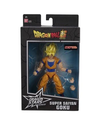 Figurine Goku Super Saiyan Dragon Stars 17cm Bandai Red - vue face