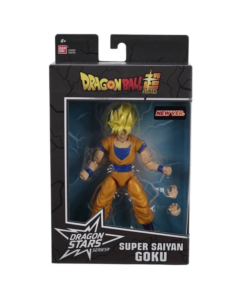 Figurine Goku Super Saiyan Dragon Stars 17cm Bandai Red - vue face