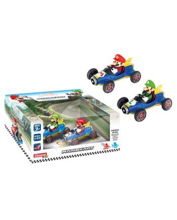 Figurine Mario Kart 8 Twinpack Mario et Luigi Pull Back Action Carrera