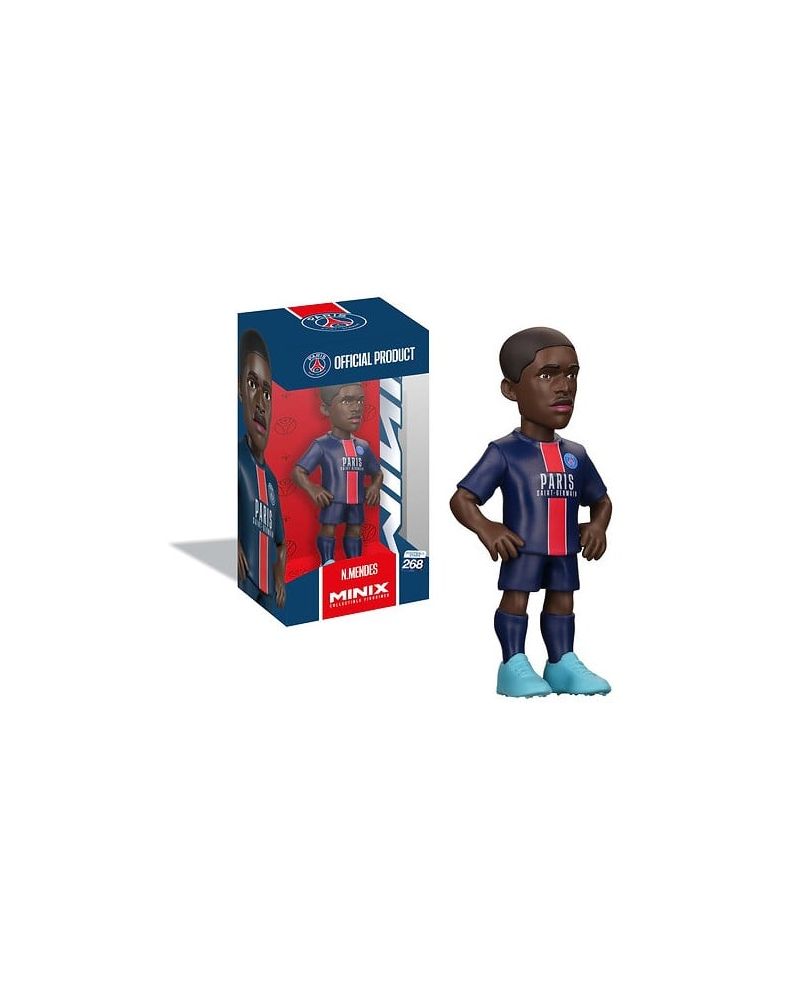 Figurine Minix 12cm de Mendes sous le maillot du PSG, vue de face