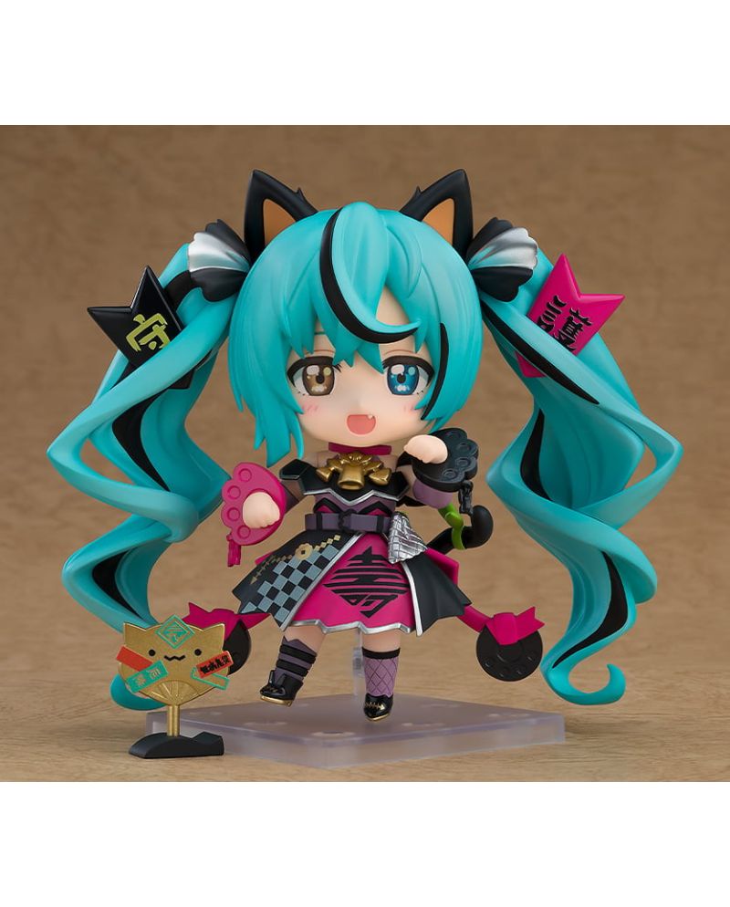 Figurine Nendoroid Hatsune Miku Black Maneki Miku vue de face