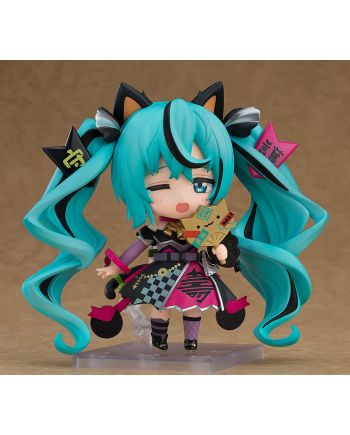 Figurine Nendoroid Hatsune Miku Black Maneki Miku vue de profil