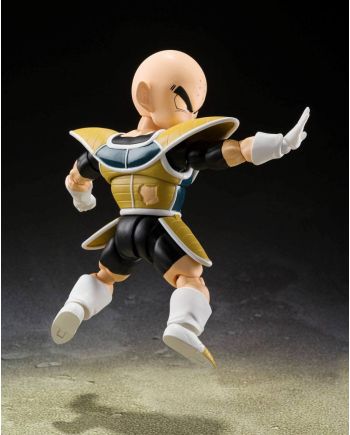 Figurine Krillin S.H. Figuarts Dragon Ball Z posture dynamique