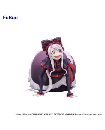 Figurine Noodle Stopper Shaltear posée sur un bol