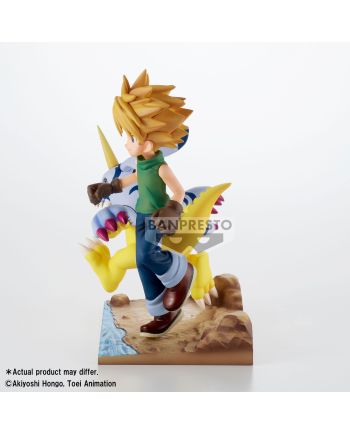 Figurine Digimon Yamato et Gabumon DXF-Adventure Archives Banpresto vue de profil