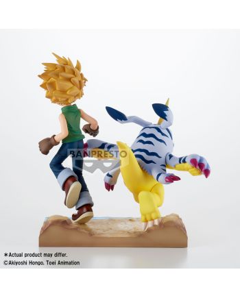 Figurine Digimon Yamato et Gabumon DXF-Adventure Archives Banpresto vue arrière