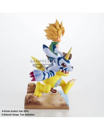 Figurine Digimon Yamato et Gabumon DXF-Adventure Archives Banpresto détail sculpture
