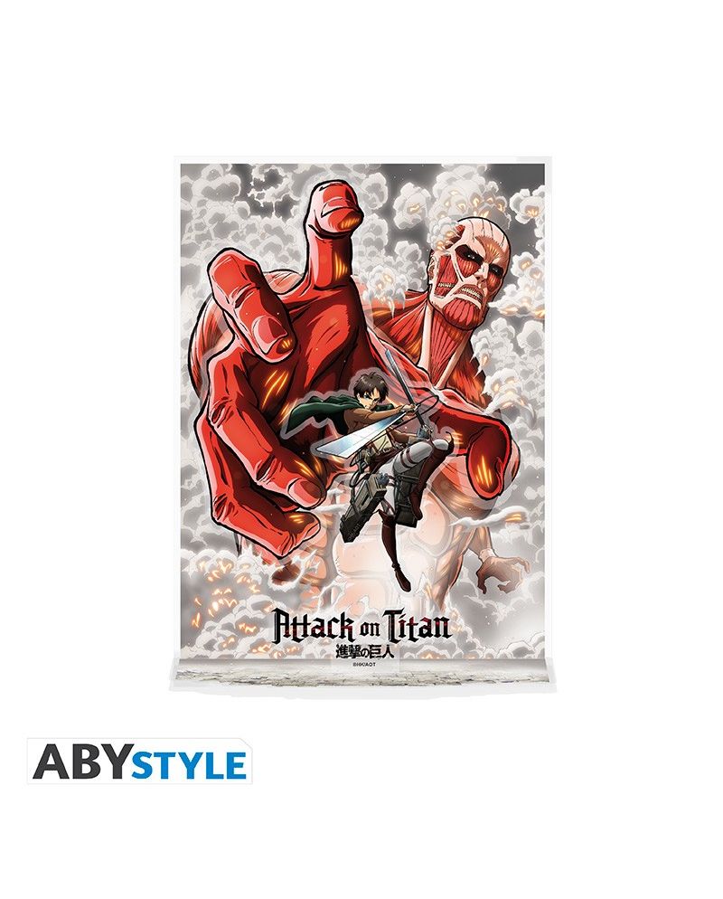 Acryl Diorama Eren vs Titan Colossal - L'Attaque des Titans - ABYstyle - vue de face