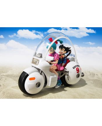 Détail de la figurine Bulma Motorcycle S.H. Figuarts Dragon Ball